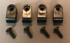 Gridiron1 Black Acrylic Mini Facemask Clips with Black finish Screws (These are not painted)